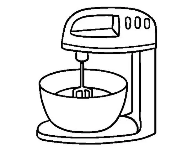 Trang trí sáng tạo với tranh tô màu đồ dùng nhà bếp dễ thương
