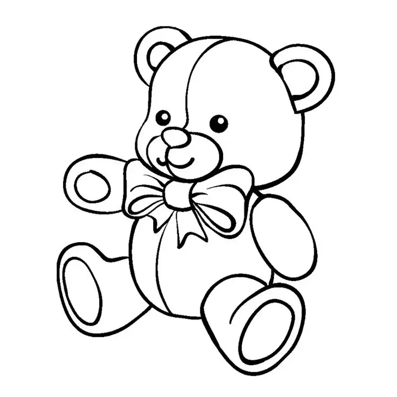 Bé thỏa sức sáng tạo với tranh tô màu gấu bông