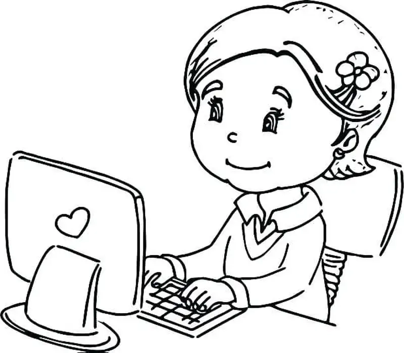 Khuyến khích bé sáng tạo với tranh tô màu màn hình máy tính độc đáo dễ thương