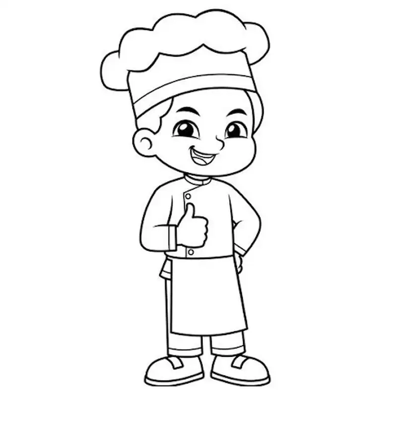 Học tập vui vẻ cùng tranh tô màu mũ đầu bếp cho trẻ em dễ thươngHọc tập vui vẻ cùng tranh tô màu mũ đầu bếp cho trẻ em dễ thương