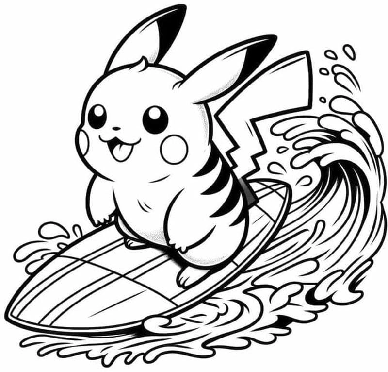 Giúp bé tập tô màu Pikachu hứng thú học