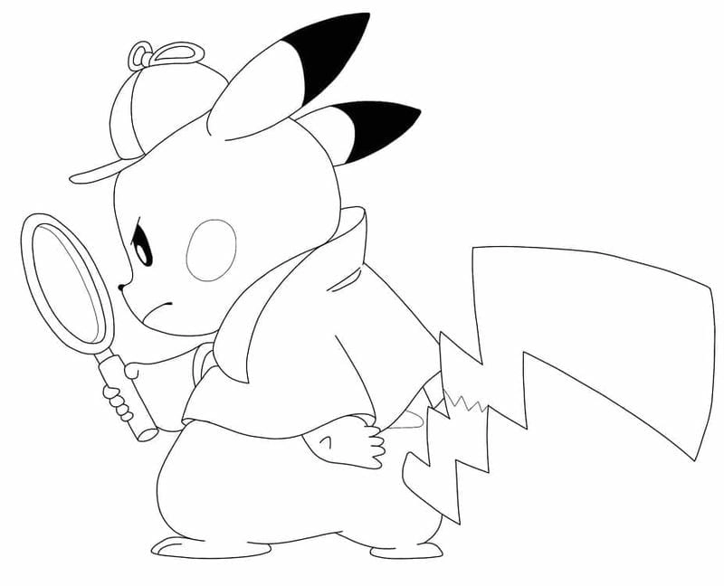 Khám phá hình vẽ tô màu Pikachu đáng yêu