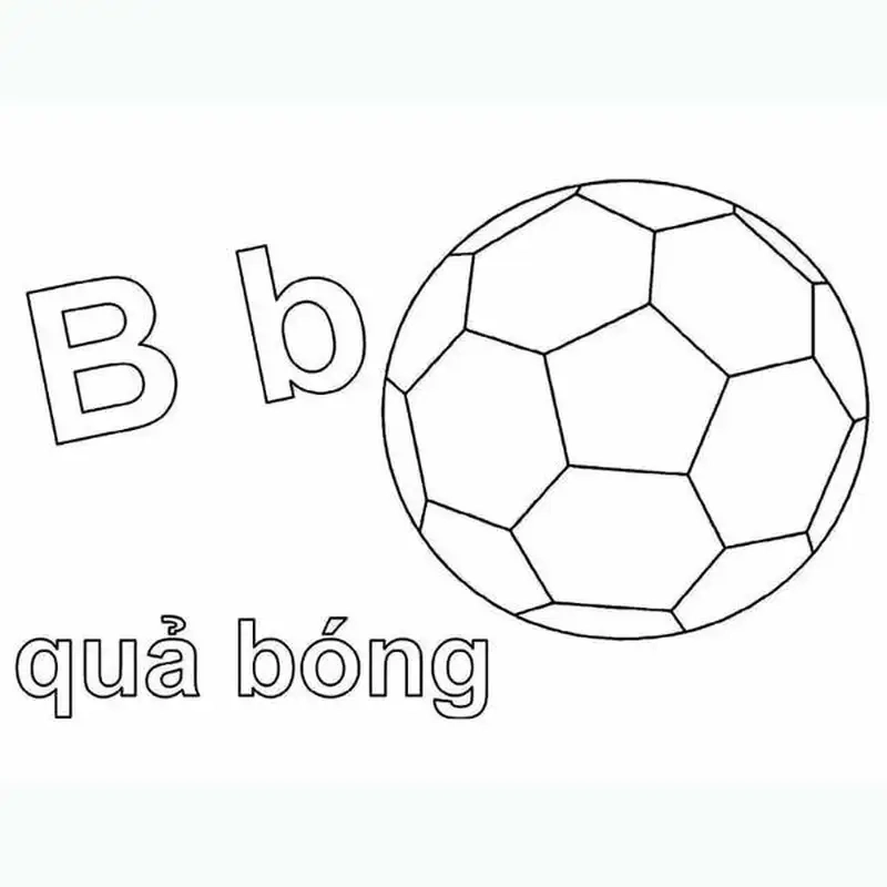 Vui học cùng tranh tô màu quả bóng đá sống động và thú vị