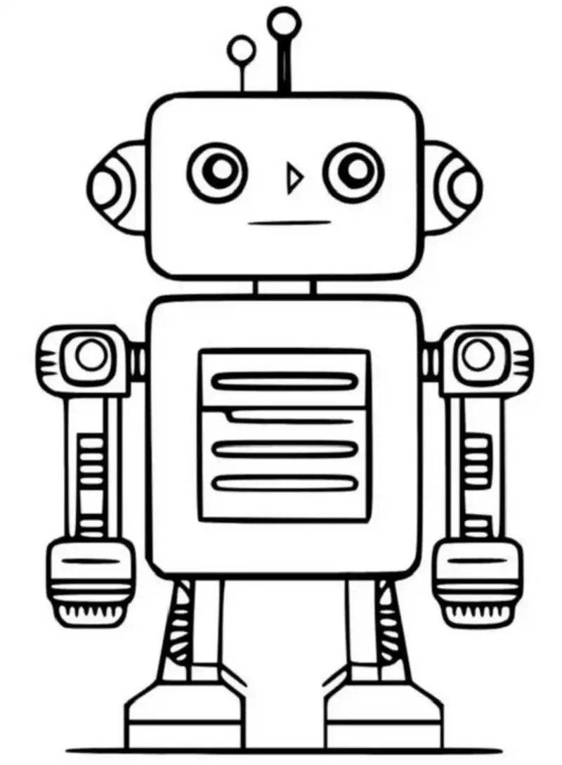 Nhanh chóng tải tranh tô màu robot về máy