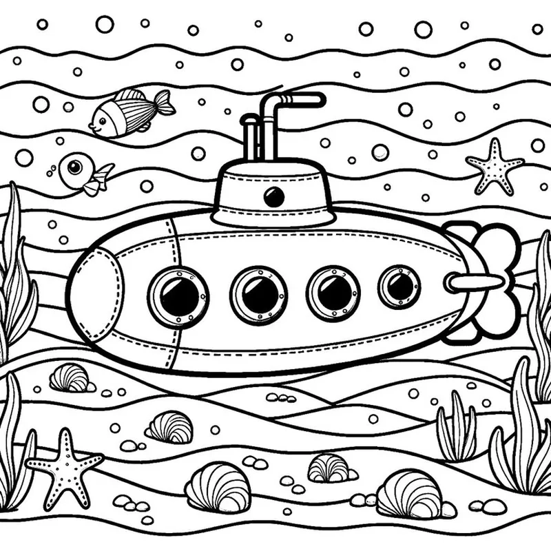 Tranh tô màu tàu ngầm là như thế nào?