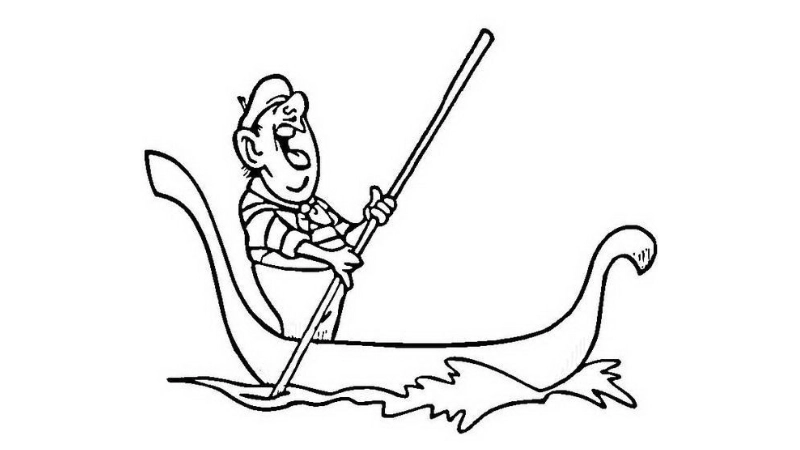 Học và chơi cùng bé qua tô màu thuyền gondola cực hấp dẫn