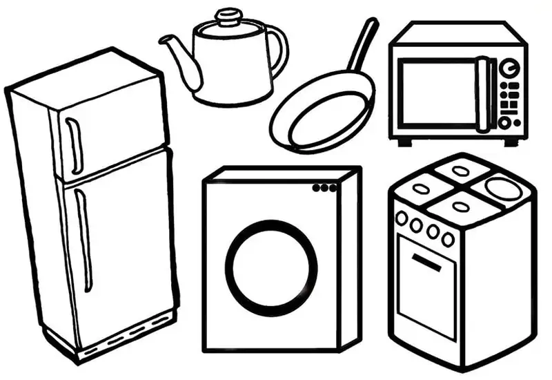 Bé sáng tạo không ngừng cùng tranh tô màu cái tủ lạnh