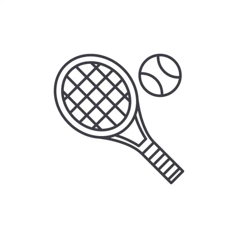 Khám phá tranh tô màu vợt tennis thú vị cho trẻ em