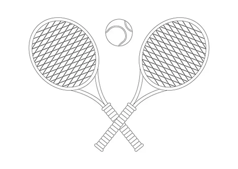 Tô màu tranh tô màu vận động viên tennis sống động