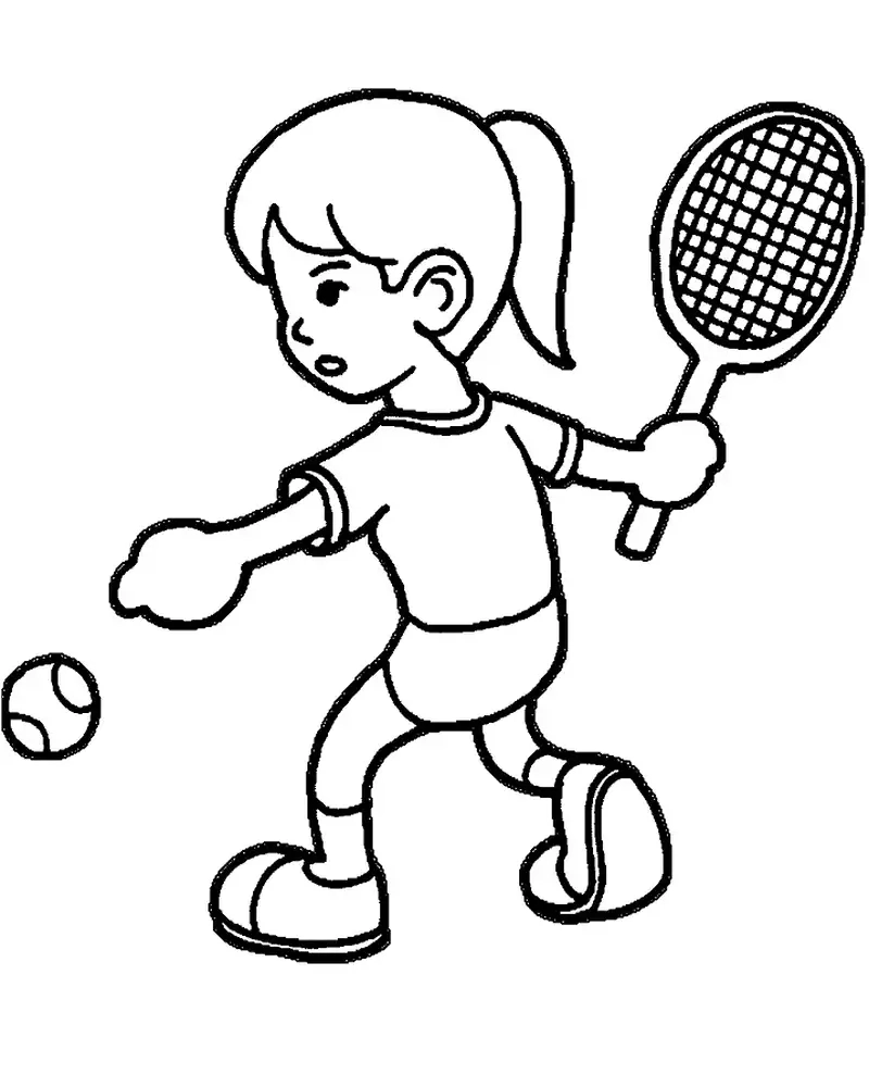 Thỏa sức sáng tạo với tranh tô màu tennis cho trẻ em