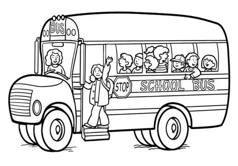 Bé học màu sắc với tô màu ô tô xe buýt đầy thú vị