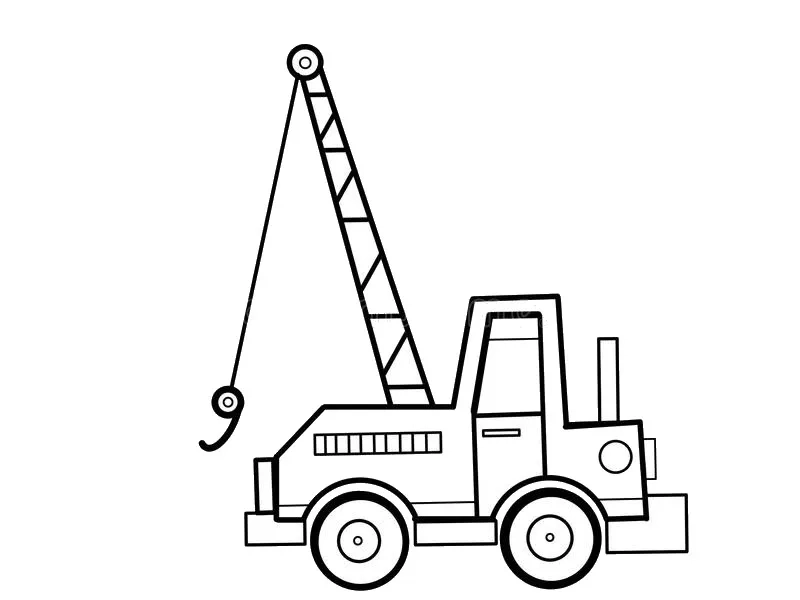 Sáng tạo vui nhộn với tranh tô màu xe cẩu mỗi ngày