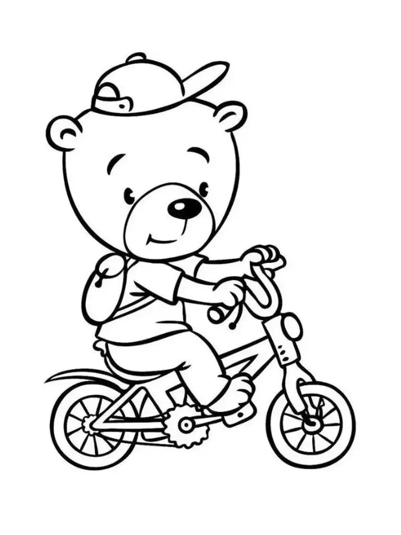 Bé phát triển kỹ năng với tranh tô màu xe đạp cho bé