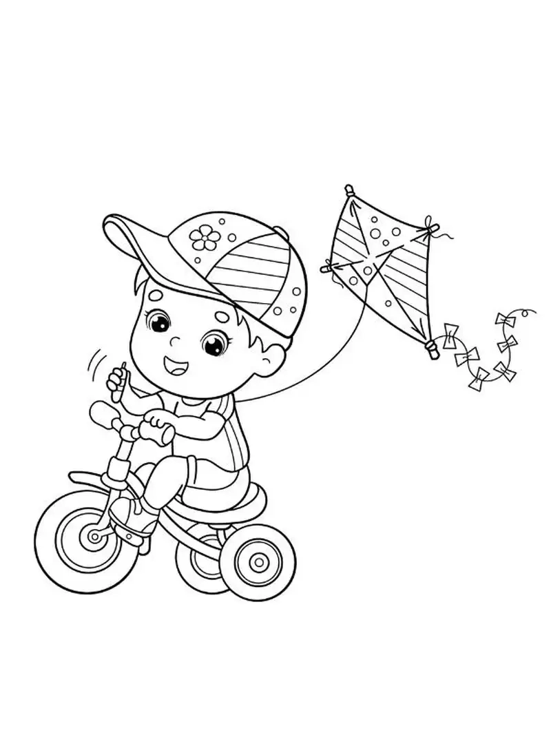 Khám phá hình ảnh xe đạp tô màu sống động và dễ thương