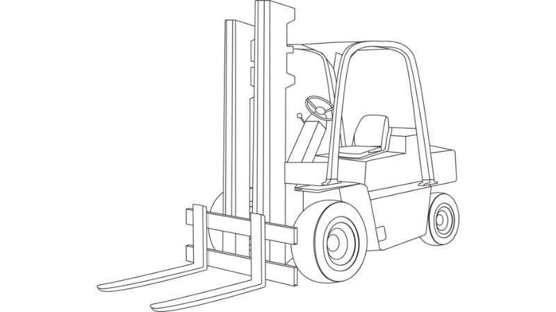 Khám phá ngay bộ tô màu xe nâng hàng độc đáo cho bé thỏa sức sáng tạo