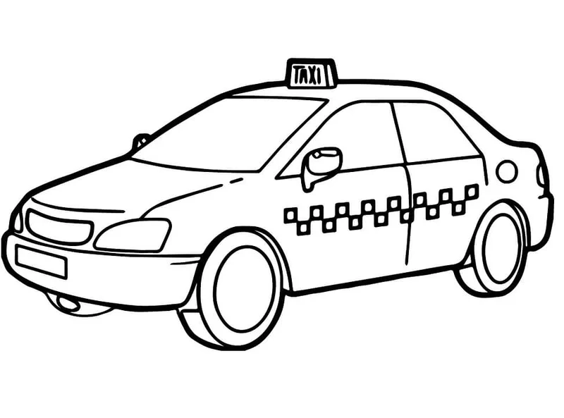 Khơi gợi trí tưởng tượng qua vẽ tranh tô màu xe taxi