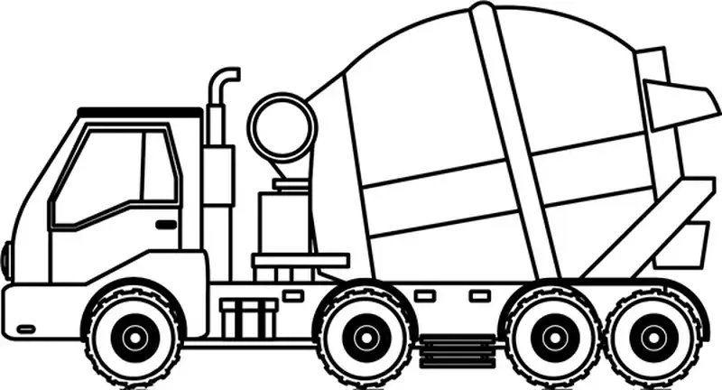 Thỏa sức tưởng tượng cùng tô màu xe trộn bê tông