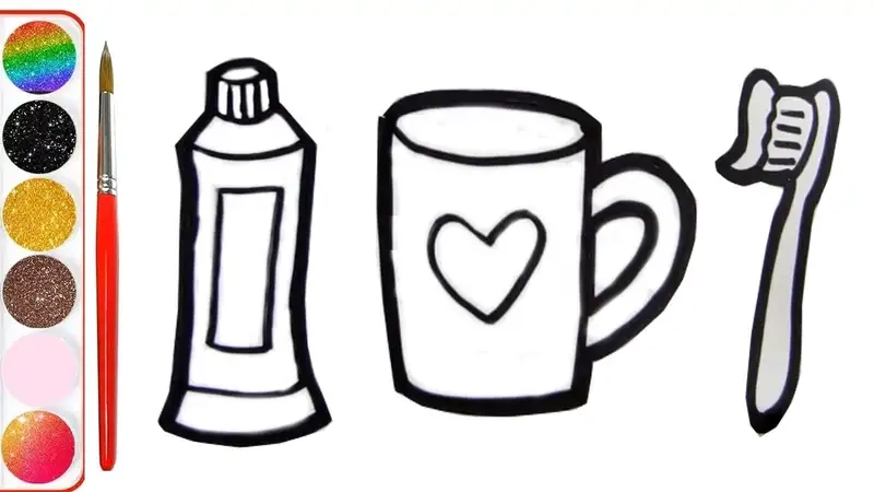 Rèn luyện kỹ năng bé với vẽ tranh kem đánh răng