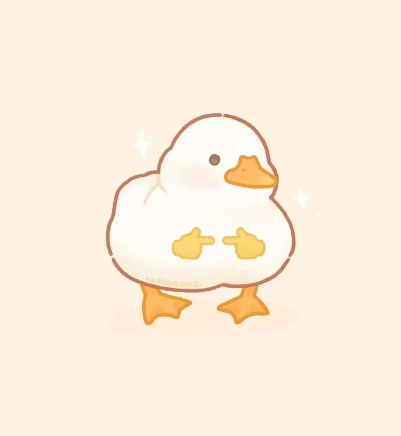 Lưu ngay kho chibi con vịt dễ thương