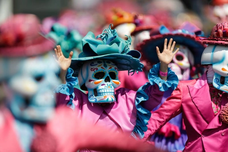Săn những bức ảnh lễ hội Day of the Dead parade Mexico