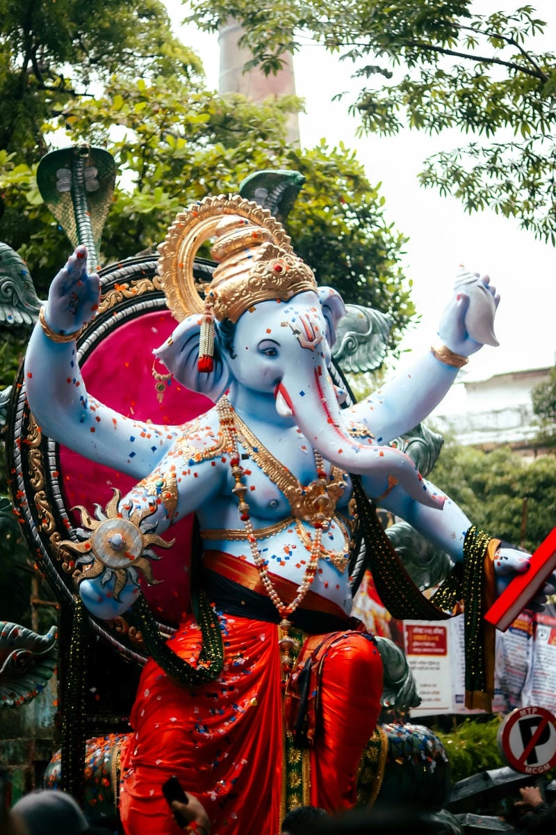 Sưu tầm những bức lễ hội Ganesh Chaturthi hoành tráng