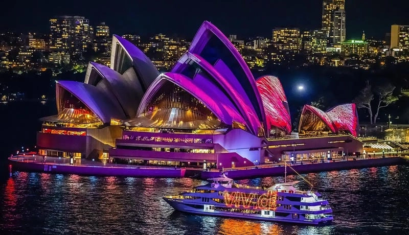 Sưu tầm những bức lễ hội Vivid Sydney nổi bật