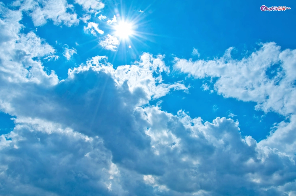 Hình nền bầu trời trong xanh mênh mông đẹp