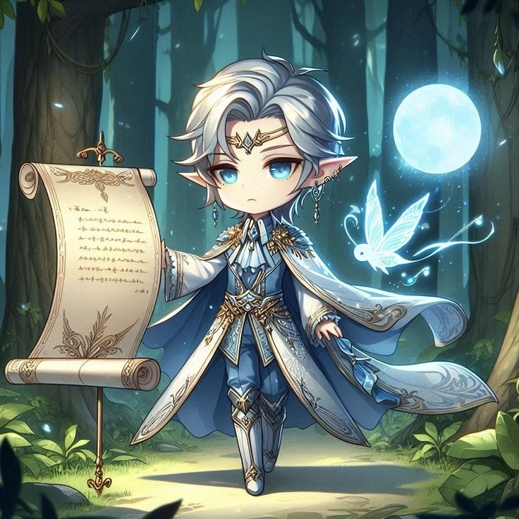 Ma thuật chibi cute phù hợp làm hình minh họa dễ thương