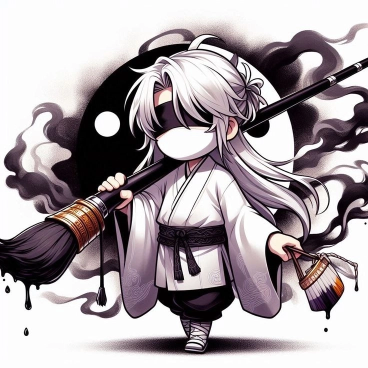 Chibi ma thuật phong cách dễ thương với tạo hình huyền bí