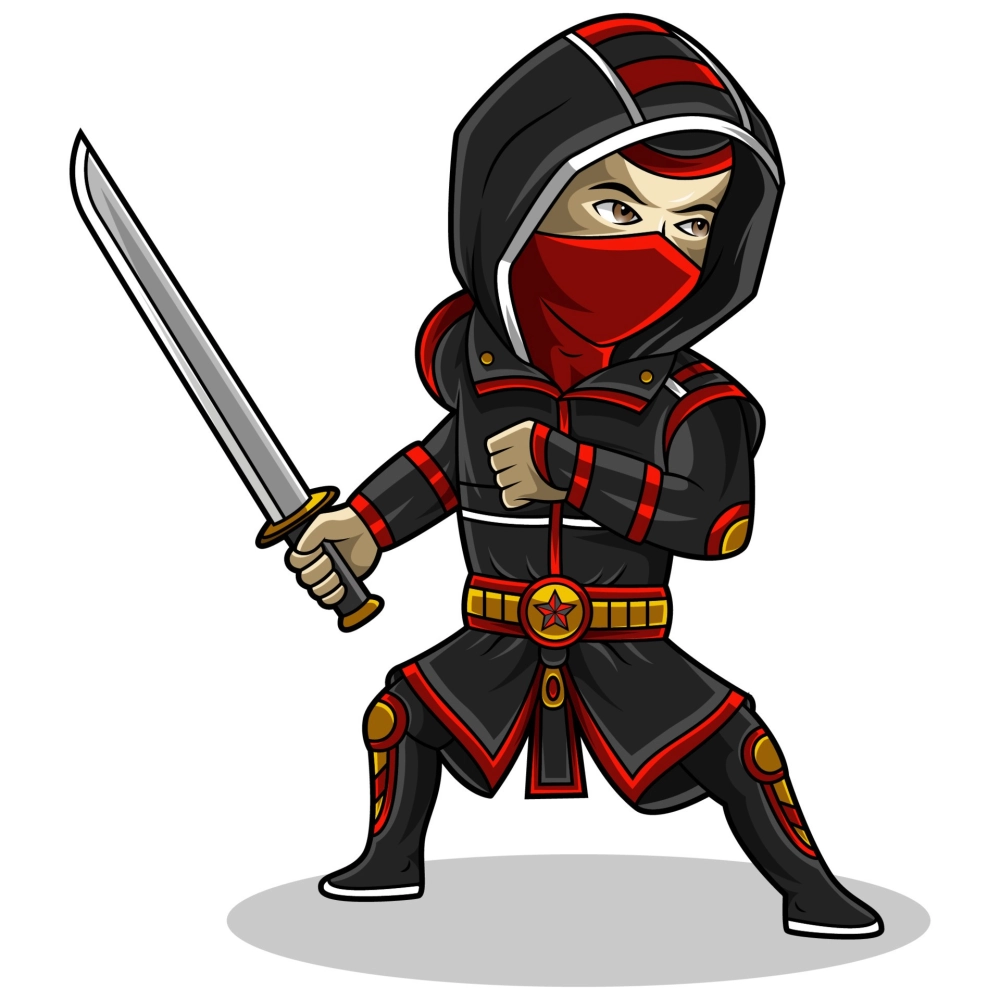 Chibi ninja sketch phác thảo nhanh gọn dễ hoàn thiện