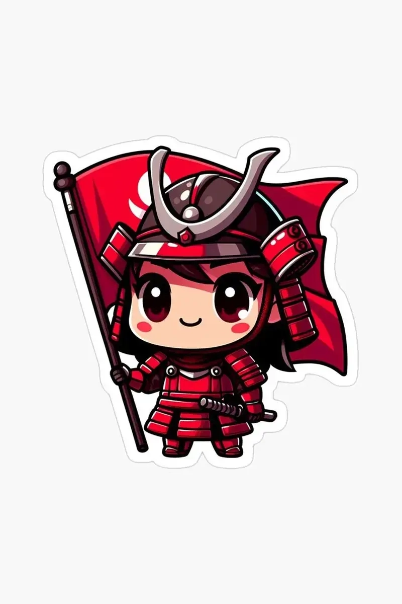 Samurai chibi png nền trong suốt dễ sử dụng và chỉnh sửa