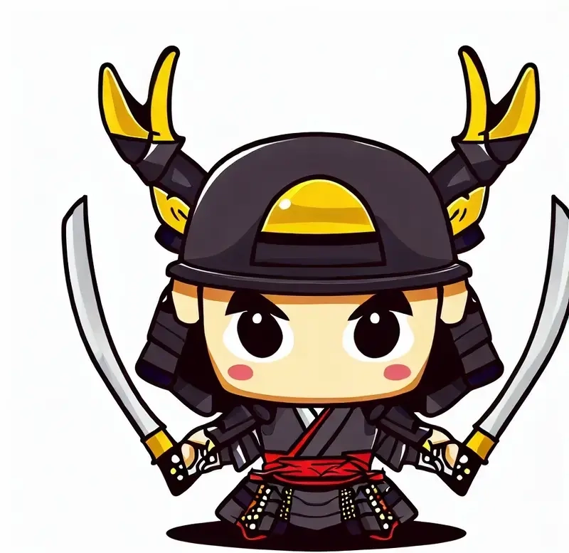 Samurai chibi girl cá tính mạnh mẽ nhưng vẫn đáng yêu