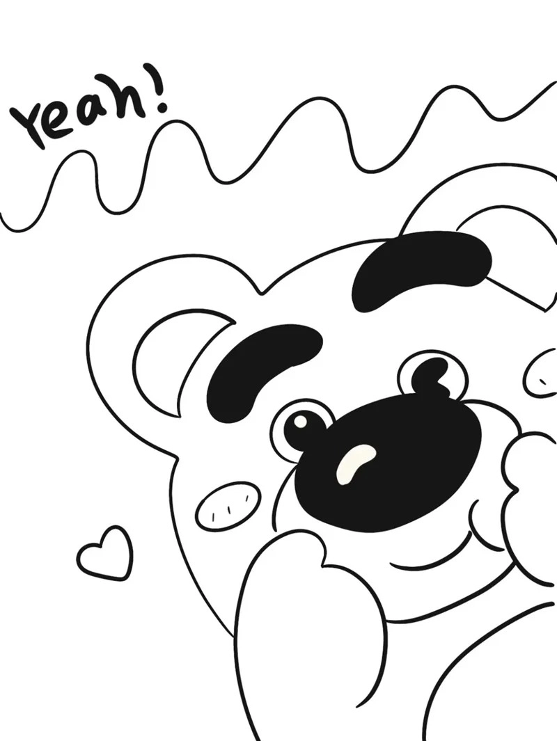 Tô tranh gấu dâu là hoạt động vui nhộn giúp bé thư giãn