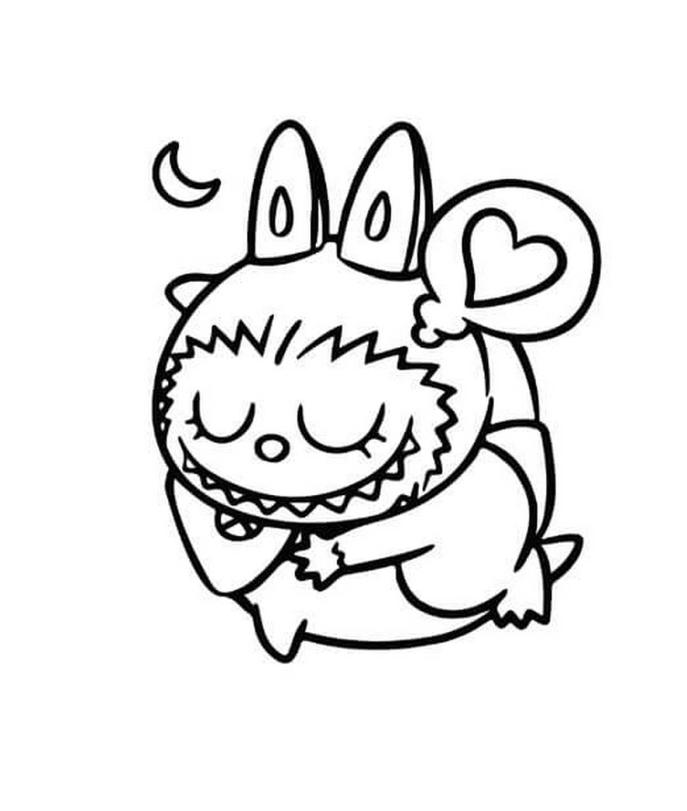 Labubu tranh tô màu labubu ngộ nghĩnh giúp bé vừa chơi vừa sáng tạo