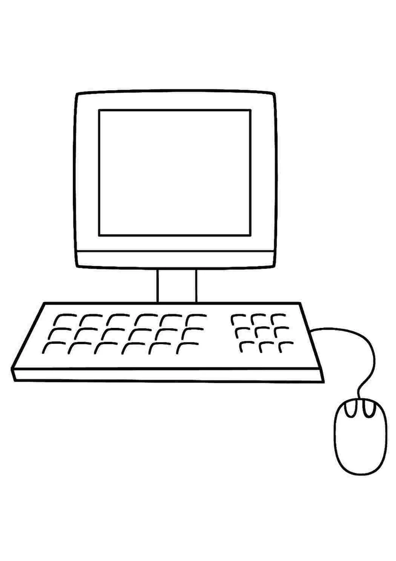 Khám phá bộ tranh tô màu cái máy tính cho bé cực thú vị giúp bé sáng tạo