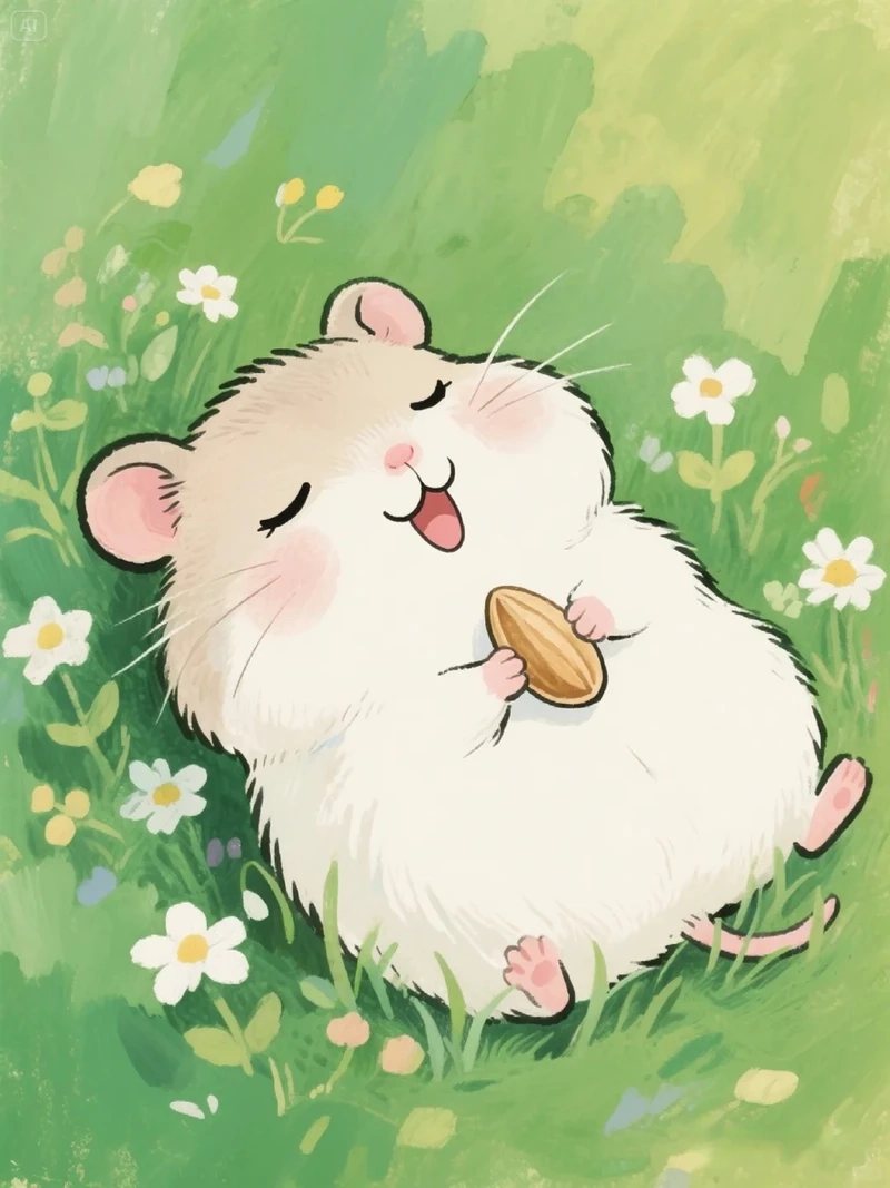 Học vẽ nhanh với chibi chuột hamster dễ vẽ cực đơn giản