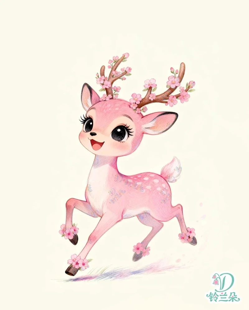 Bộ chibi hươu đáng yêu cực dễ thương cho fan chibi