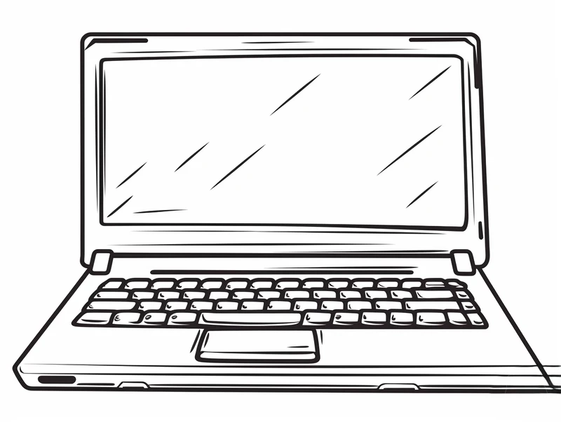 Bộ tranh tô màu cái máy tính cho học sinh giúp bé học mà chơi