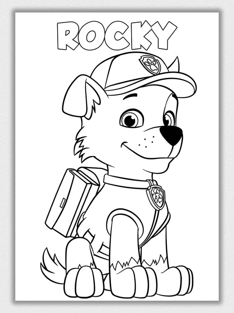 Tổng hợp bộ tranh tô màu đội chó cứu hộ siêu đẹp cho bé tập tô