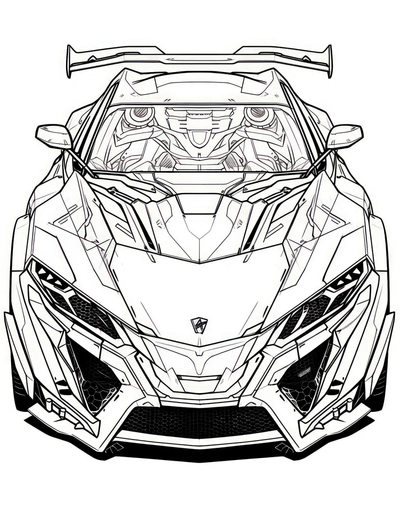 Bộ sưu tập siêu đẹp cho bé với tô màu xe trong tương lai đẹp